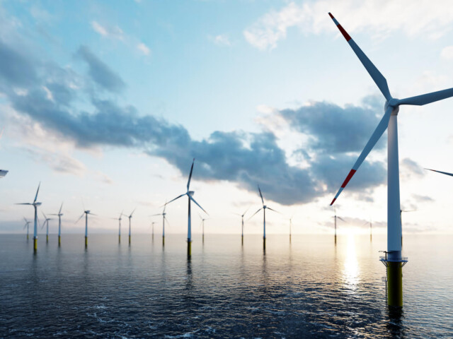 bigstock Offshore wind turbines farm on 375039661